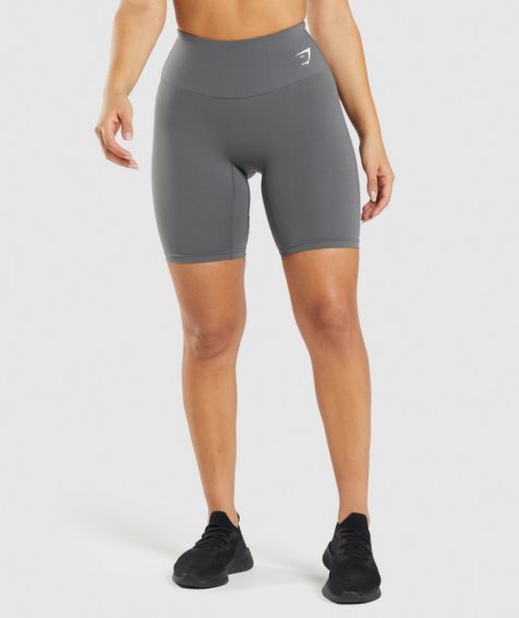 Women's Gymshark Training Cycling Shorts Grey | NZ 4HGPFZ